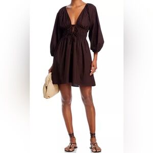 Wayf brown dress NWT